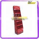 Head Shampoo Promotional Cardboard Floor Display Shelf for Supermarket