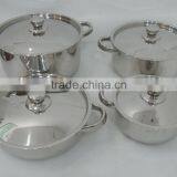MSF-3997 8pcs Stainless Steel Cookware Set 18cm 24cm 26cm Casserole With Cover 24cm Rice Cookware With Cover thumbnail-2