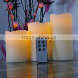 Candle Set Rustic Finish Candle Lights With Melted Top Timer Candles Remote Ready