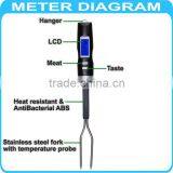 Digital Food Thermometer Probe Cooking Stainless Steel Fork BBQ Meat Turkey Beef thumbnail-5
