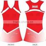 Sexy Netball Dress Color Orange Design Oem thumbnail-3