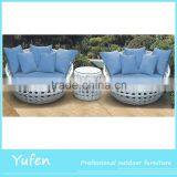Rattan Single Round Sofa Chair
