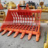 Cexcavator Bucket Pin Sizes Excavator Skeleton Bucket for Stone