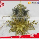 Hanging Iron Star With Flower Ornament Christmas Decoration thumbnail-5
