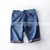 Adults Age Group Stylish Men Summer Thin Stretch Oversize Foldablel Lining Bottom Denim Half Pants Short Jeans Pants thumbnail-1
