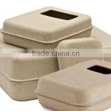 Molded pulp Fibre Clamshell for gift packaing