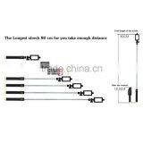 Universal Handheld Extendable Self Monopod Holder Bluetooth Selfie Stick 2016 For Smartphone Black thumbnail-6