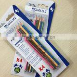 7" Standard Size Soft Wood Triangular Shape Color Striped HB Pencil Set in Blister Card thumbnail-3