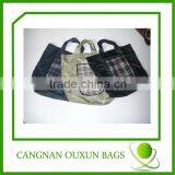 recycled stylish polyester folding shopping bag