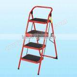 Folding Steel Step Ladder With 4 Steps Wide Pedal