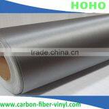 Brushed Aluminum Carbon Fiber Vinyl Wrapping Film With Air Free Bubbles Newest Car Stickers
