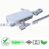 Dongguan 12V RGB 5050 SMD Led Flexible Strips 4 Way Junction Boxes With 4 Cord Cable thumbnail-5