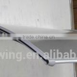 70 x 140cm Door Canopy Solid Roof Front Back Outdoor Rain Awning Porch Shelter Black/White