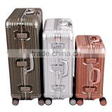 2015 aluminum fansion suitcase trolley luggage aluminium travel bag
