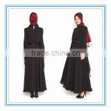 Elegant Cheap Black Chiffon Long Sleeve Muslim Evening Dress 2015(MUSL-1001) thumbnail-1