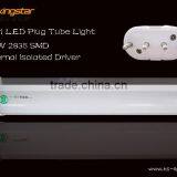 E-ballast Compatible 430mm 2G11 Plug-in LED Tube High Lumens 110lumen/ w You Tube thumbnail-1