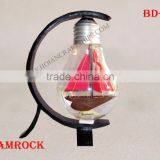 SHAMROCK SHIP IN LIGHT BULB, SMALL WOODEN BOAT HANDMADE FROM VIETNAM, WOODEN HANDICRAFTS