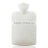 BS Standard PVC Hot-water Bottle 2L Houndstooth Big White