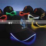 custom mens blank led light baseball cap