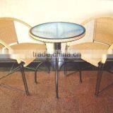 GH-01 Leisure BISTRO PE rattan 2 chairs and table set