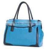 Navy Genuine Leather Lady Fashion Bag Online Shop China Fashion Tote Bag thumbnail-2