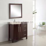 New Design LED Mirror Solid Wood Bathroom Furniture Sale thumbnail-4