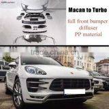 macan body kits fit for Macan change to Turbo S style PP full set