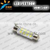 44mm interior car bulbs pure white 12V C5W auto led festoon lights car top light / reading light/side light