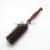 Wholesale Round Boar Bristle Wood Pig Hair Comb Brush thumbnail-2
