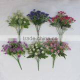 6 Branches Small Plastic Bush Plants