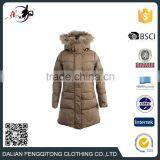 Winter Long Fur Hooded Down Jacket Sport Coat Women thumbnail-1
