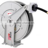 Adjusted retractable air / water double arm hose reel
