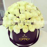 Hot Sale Storage Box of Waterproof Paper Round Flower Box With Lid Ribbon Handle