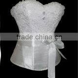 New Design Women White Wedding Corset Tops thumbnail-1