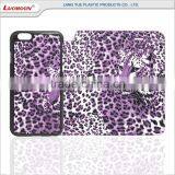 Two Card Slot Separable Leopard pu Leather Flip Cover Case for lg Magna g4 Stylus thumbnail-5