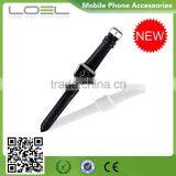 Crocodile Texture Genuine Leather Wristband Watch Band for Apple Watch Leather 38mm With Adapter thumbnail-5