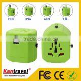 Kantravel DoubleUSB 2500 ma Electric Dryer Plug Adapter 5v Travel Electric Adapter us to India Electric Adapter thumbnail-2