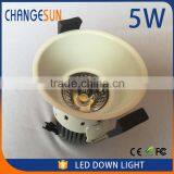 CE ROHS COB innovation quality led down light 5W