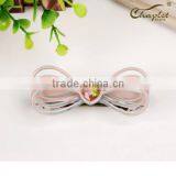 2015 new design luxury hair jewelry acrylic hair clip fashion butterfly rhinestone hair barrette