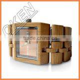 Wholesale Fashion Bamboo Watch Men Custom Logo Wrist We Wood Watch Cheap Handmade Leather Strap And 2015 Women Wooden Watches thumbnail-2
