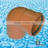 UPVC Drainage Elbow 90 With Rubber DIN/BS/plastic Drainage Elbows thumbnail-1