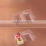 ECO Friendly Square Plastic Food Packaging Cake Box With Paper Label thumbnail-4