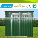 Powder Coated Frame Finishing Garden Light Metal Small Flat Pack Garden Sheds thumbnail-1