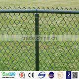 PVC Coated Decorative Chain Link Fence Airport Fence Green Field Protect