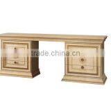 Bisini Luxurious Solid Wood Hand Carved Golden And Beige Complete Bedroom Set/European Classic Bedroom Furniture(MOQ=1 SET) thumbnail-6