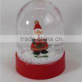 2016 Walmart Large Christmas Santa Plastic Snow Globe thumbnail-1