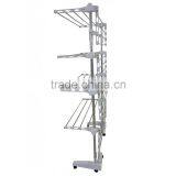 Clothes Airer - 4 Tier Foldable Laundry Drying Clothes Rack Stainless Steel thumbnail-3