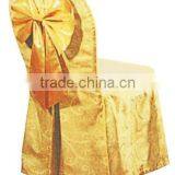 Yellow Royal Style Ruffled Banquet Chair Cover