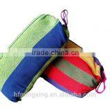 Double 2 Person Hammock Green Fabric 450lb Air Hanging Swinging Outdoor Camping thumbnail-5