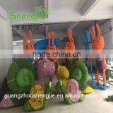 SJLJ013685 Wholesale Topiary Frame Artificial Boxwood Topiary Animal thumbnail-1